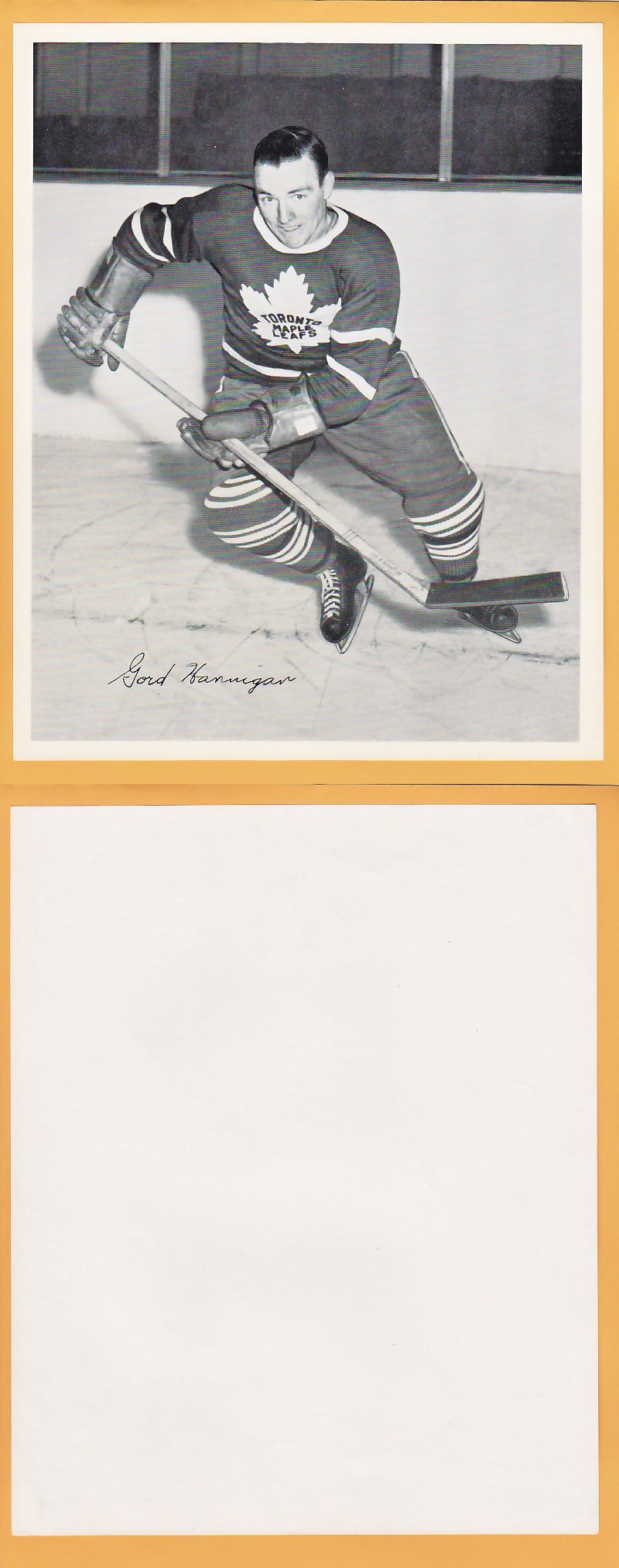 1945-54 QUAKER OATS PHOTO GORD HANNIGAN photo 1945-54 QUAKER OATS PHOTO GORD HANNIGAN photo